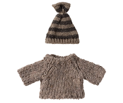 Maileg Strickpullover & Mütze – Großer Bruder Maus