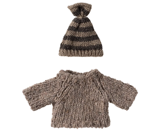Maileg Strickpullover & Mütze – Großer Bruder Maus