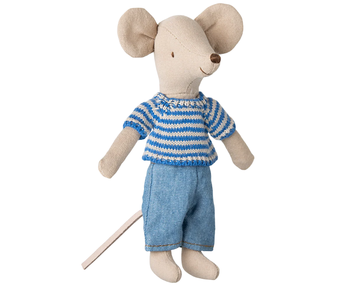 Maileg Strickpullover & Hose – Großer Bruder Maus