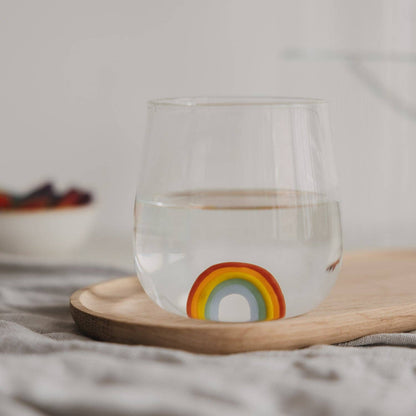 Trinkglas Regenbogenfigur