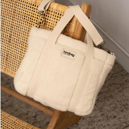 Hindbag Louise Teddy Mini-Shopper – Arktisweiß