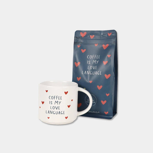 Bundle Tasse & Kaffee „Love Language“ – Ganze Bohne, 250 g