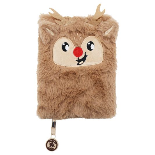 Plüsch-Notizbuch Rentier Rudy – Winter Animals A6