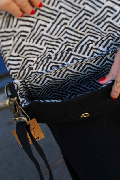 Hindbag Margault – Gesteppte Handtasche in Schwarz