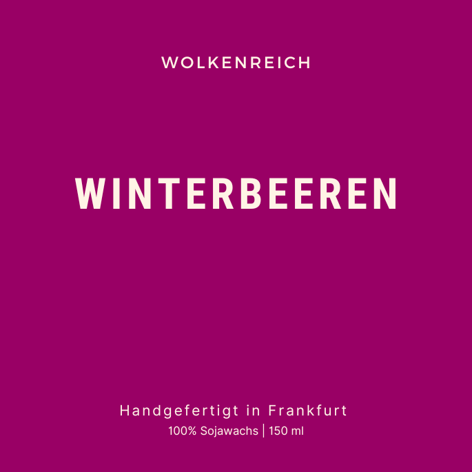 Wolkenreich Duftkerze – Winterbeeren