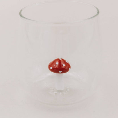 Trinkglas Pilzfigur
