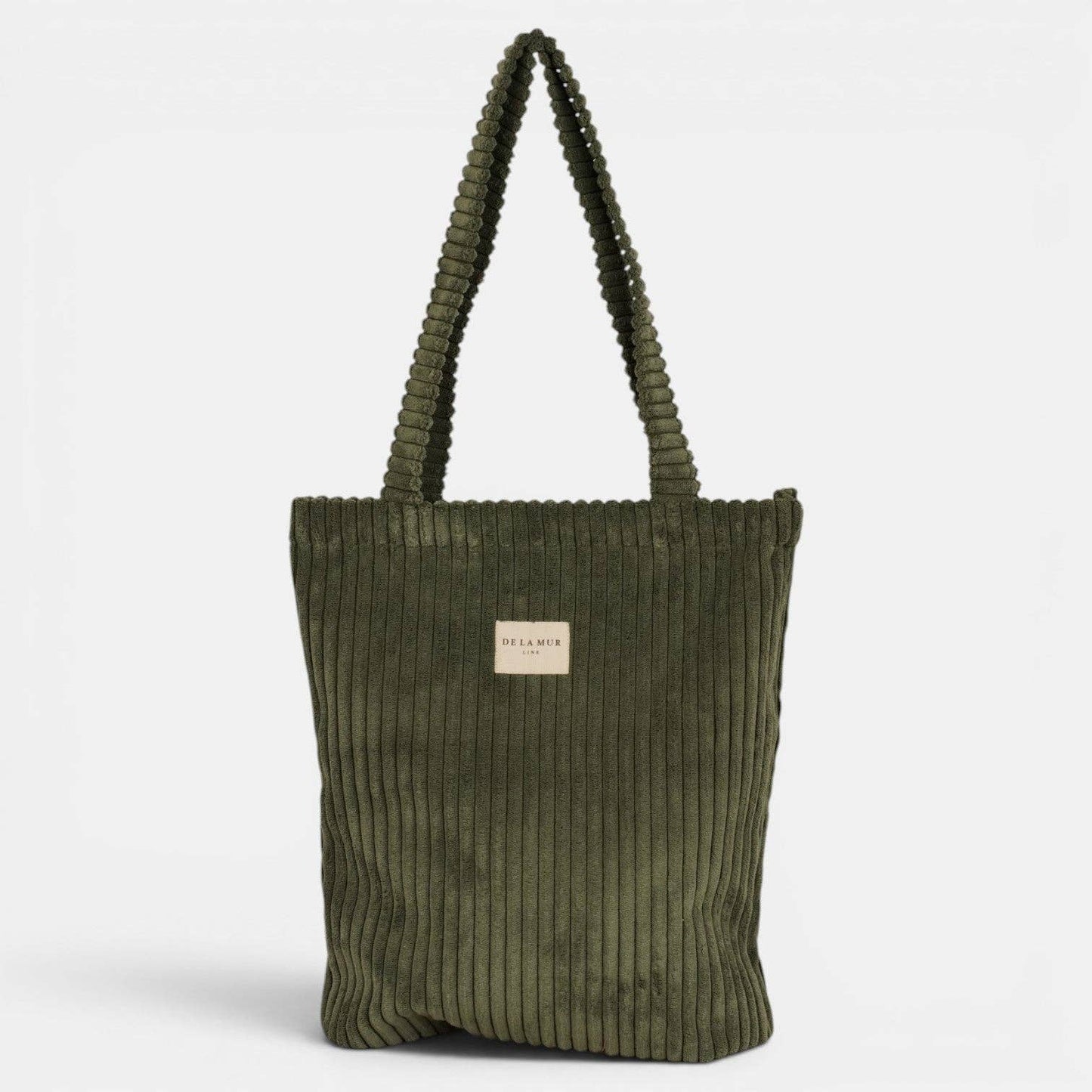 La Mur Line Tote Bag Musgo – Cord Olivgrün