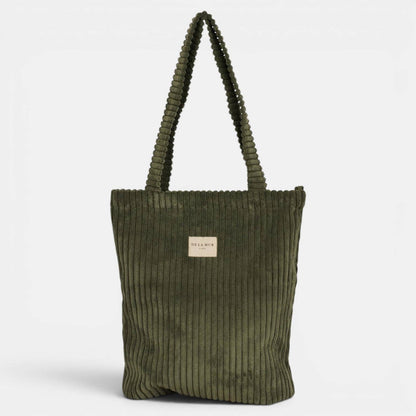 La Mur Line Tote Bag Musgo – Cord Olivgrün