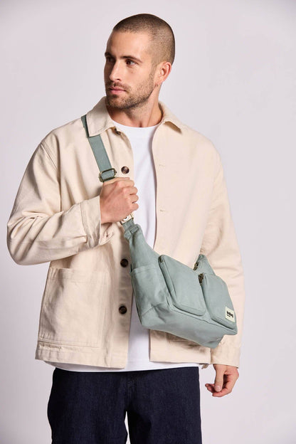 Hindbag Emile Umhängetasche – Salbeigrün