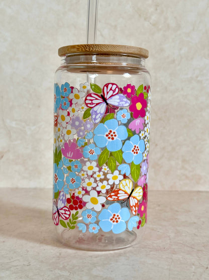 Glasbecher 550 ml – Flowers