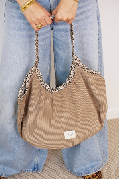La Mur Line Shopper Toast – Cord Braun/Leo