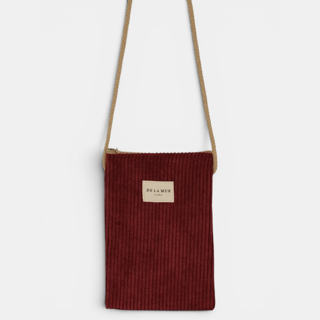 La Mur Line Handytasche Arde – Cord Rotbraun