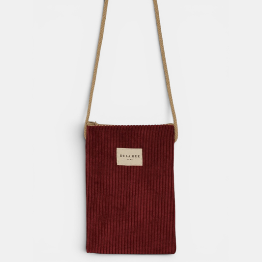 La Mur Line Handytasche Arde – Cord Rotbraun