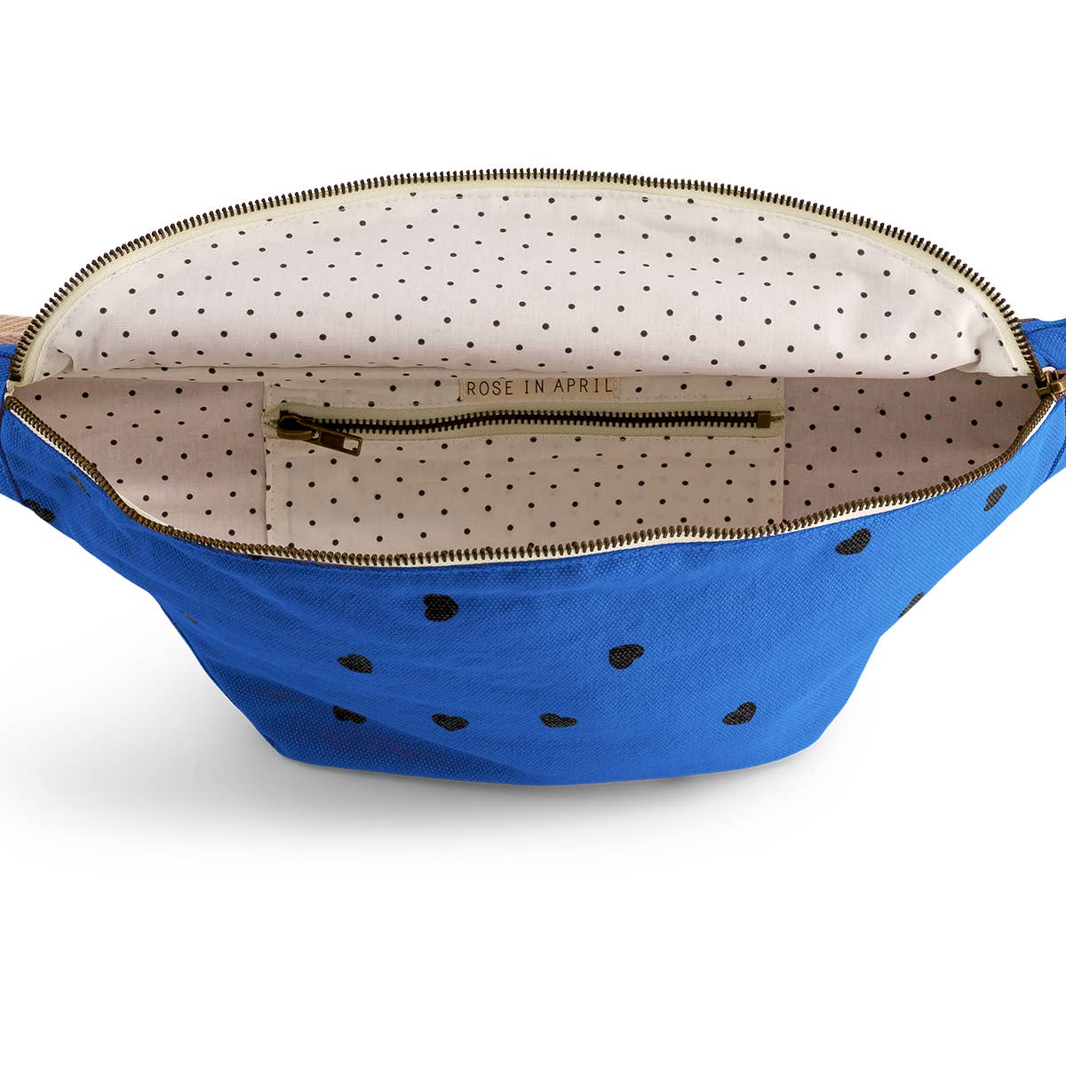 Rose in April Bauchtasche HEART – Greek Blue