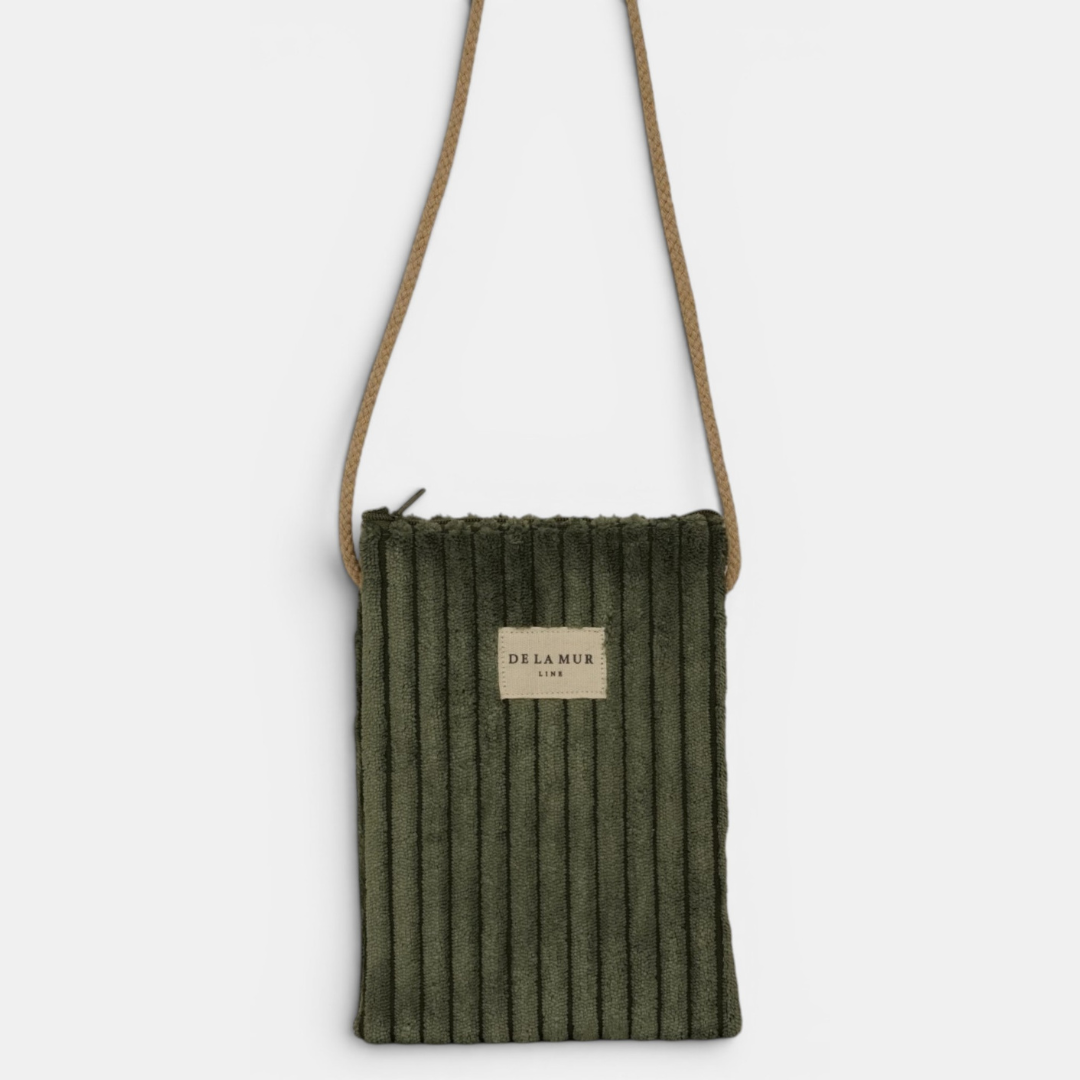 La Mur Line Handytasche Musgo – Cord Olivgrün
