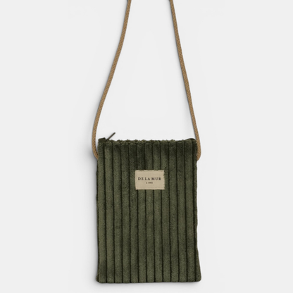 La Mur Line Handytasche Musgo – Cord Olivgrün