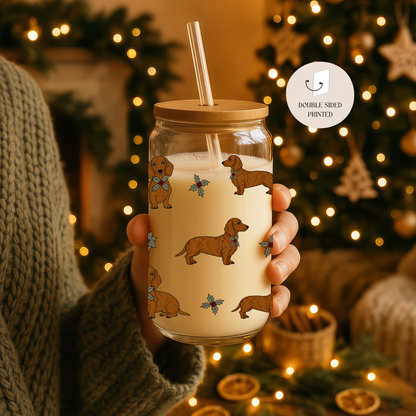Hohes Trinkglas  – Weihnachtsdackel