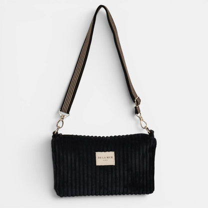 De La Mur Line Clutch CURLY – Schwarz