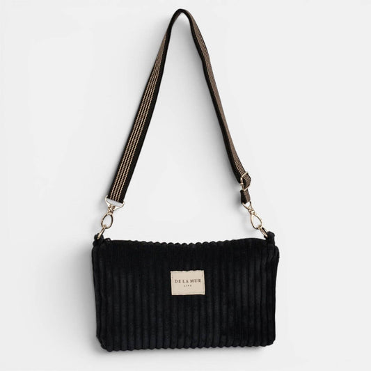 De La Mur Line Clutch CURLY – Schwarz