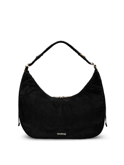 Bianca Veloursleder‑Handtasche Schwarz