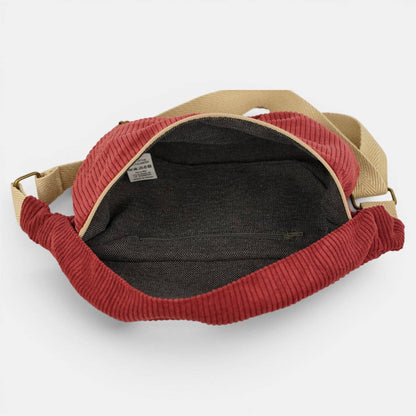 La Mur Line Gürteltasche Arde – Cord Rotbraun