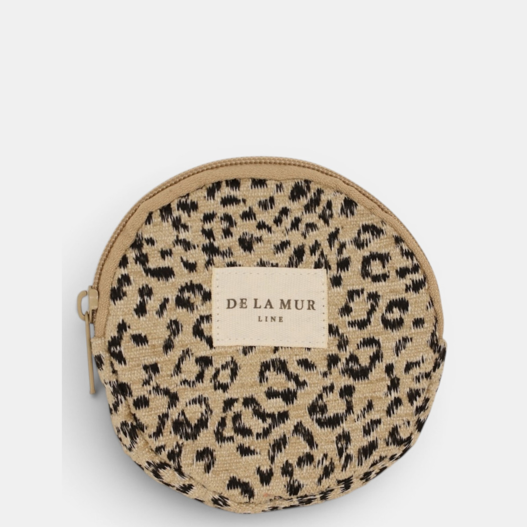 Rundes Portemonnaie KOTO – Leo Beige