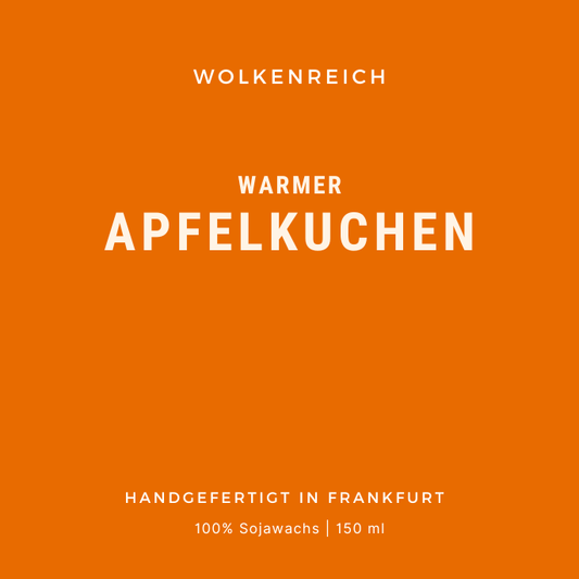 Wolkenreich Duftkerze – Warmer Apfelkuchen