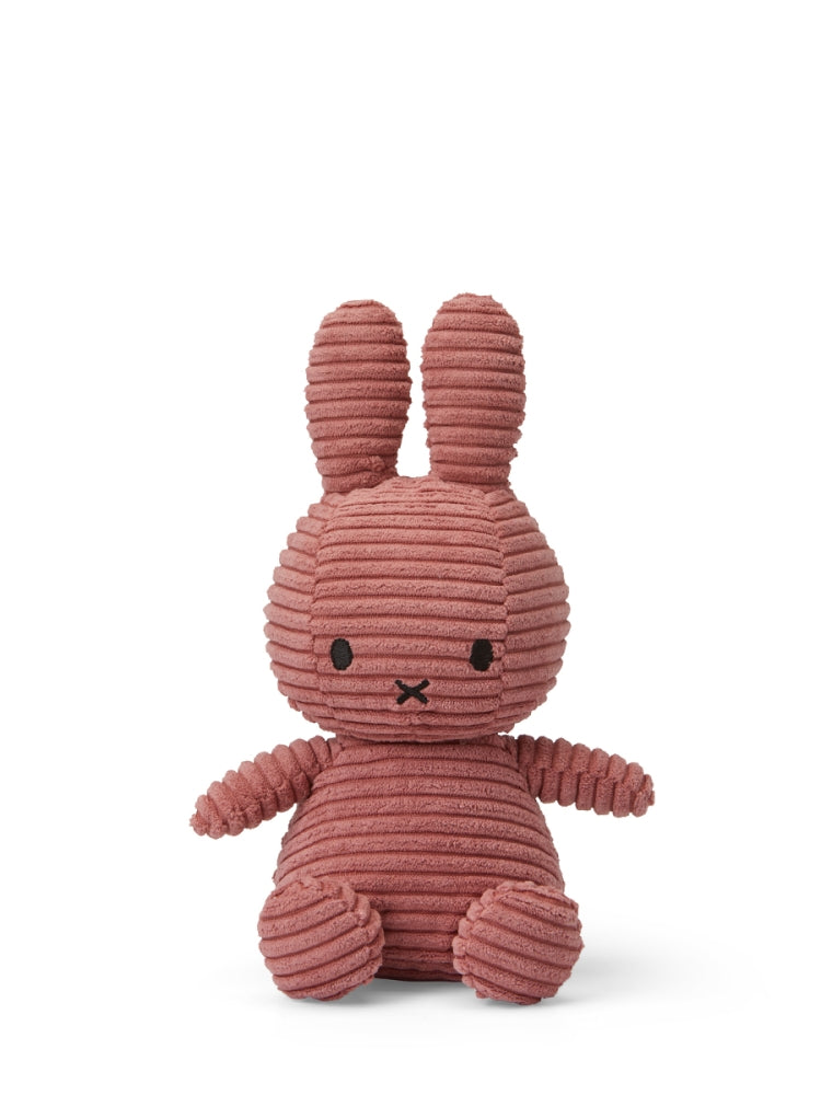 Miffy ECO Corduroy Kuscheltier – Dusty Rose, 23 cm