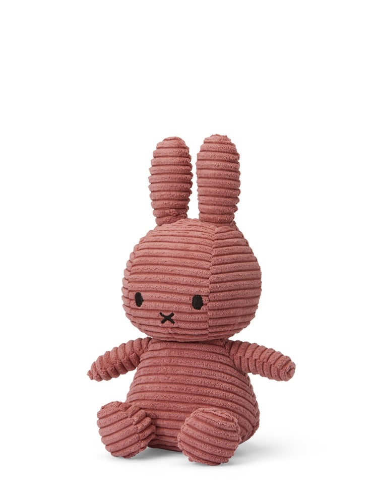 Miffy ECO Corduroy Kuscheltier – Dusty Rose, 23 cm