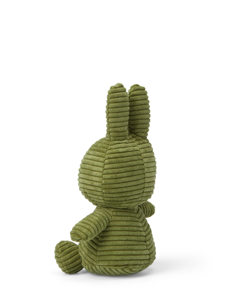 Miffy ECO Corduroy Kuscheltier – Olive Green, 23 cm