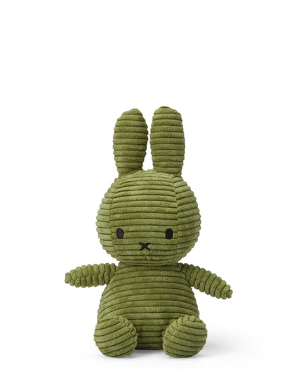 Miffy ECO Corduroy Kuscheltier – Olive Green, 23 cm