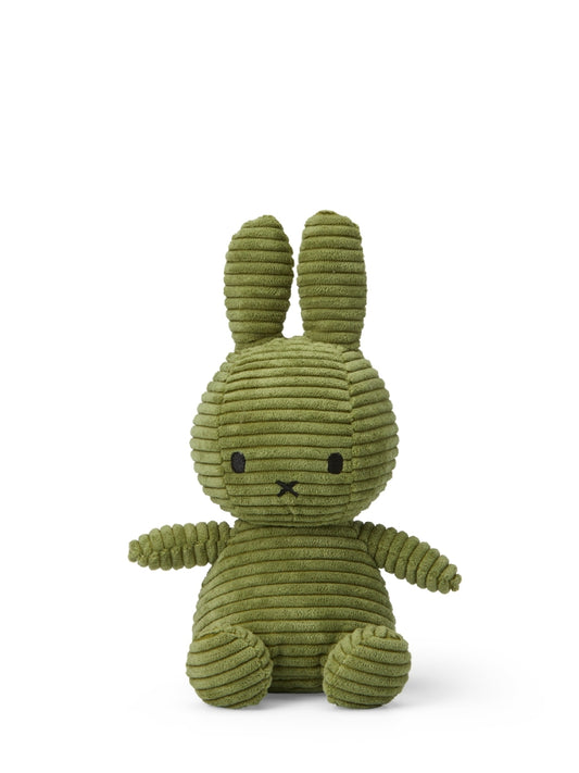 Miffy ECO Corduroy Kuscheltier – Olive Green, 23 cm