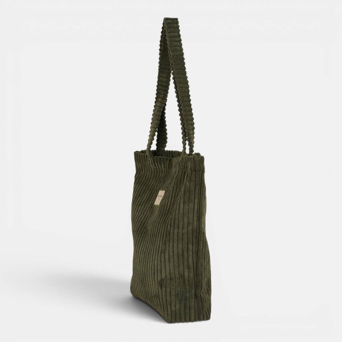 La Mur Line Tote Bag Musgo – Cord Olivgrün