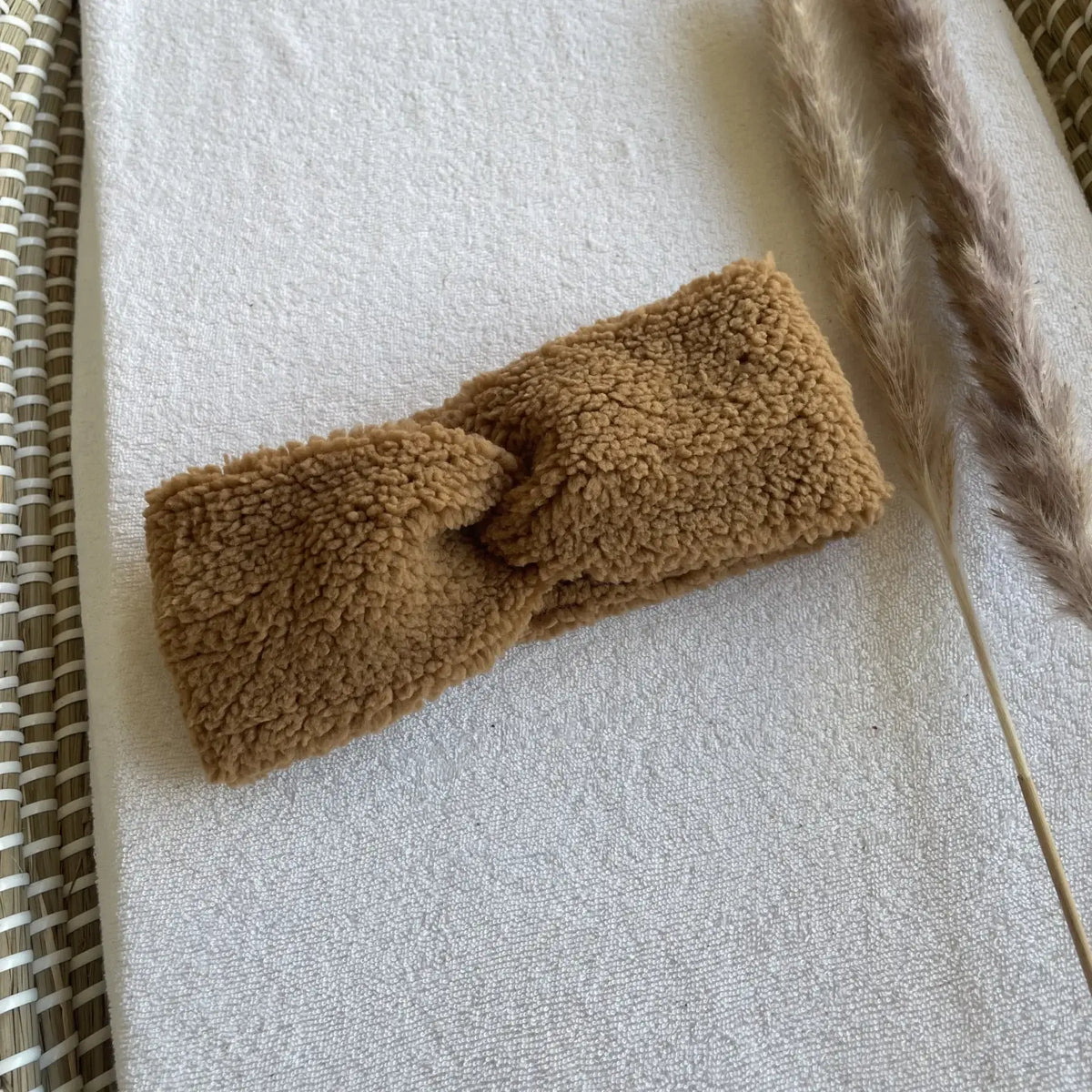 Stirnband Kamelbraun: L (Kind)