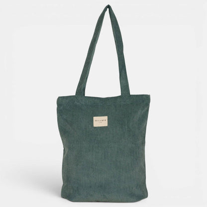 La Mur Line Tote Bag Jade – Cord Jadegrün