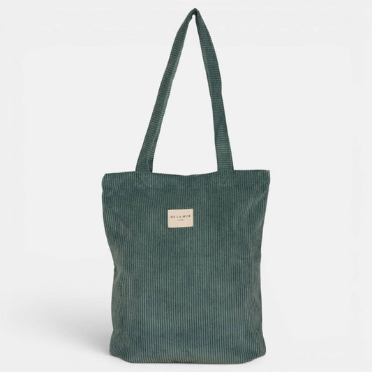 La Mur Line Tote Bag Jade – Cord Jadegrün