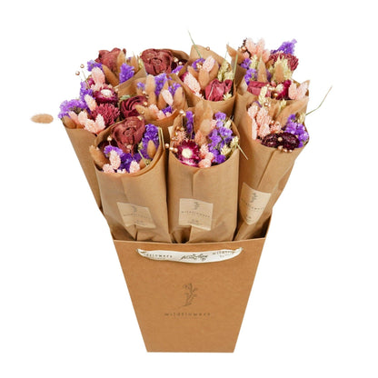 Trockenblumenstrauß Burgundy – 50 cm