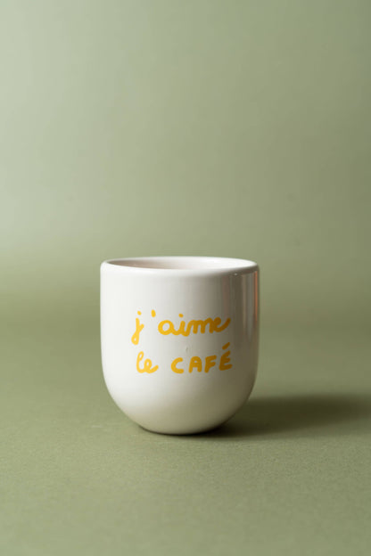 SISI Cup – J’aime le café | Weiß & Gelb