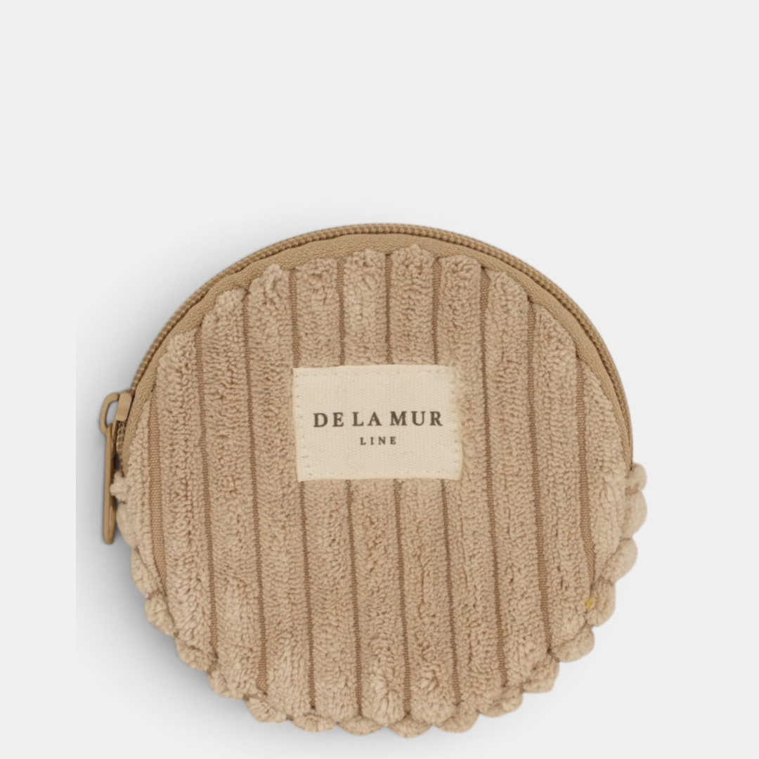 De La Mur Line Runde Geldbörse MOKA – Beige