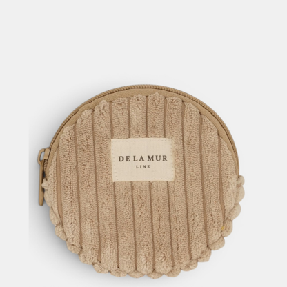 De La Mur Line Runde Geldbörse MOKA – Beige