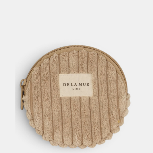 De La Mur Line Runde Geldbörse MOKA – Beige