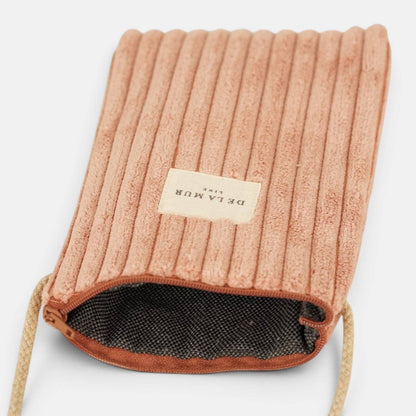 La Mur Line Handytasche Crepe – Cord Altrosa