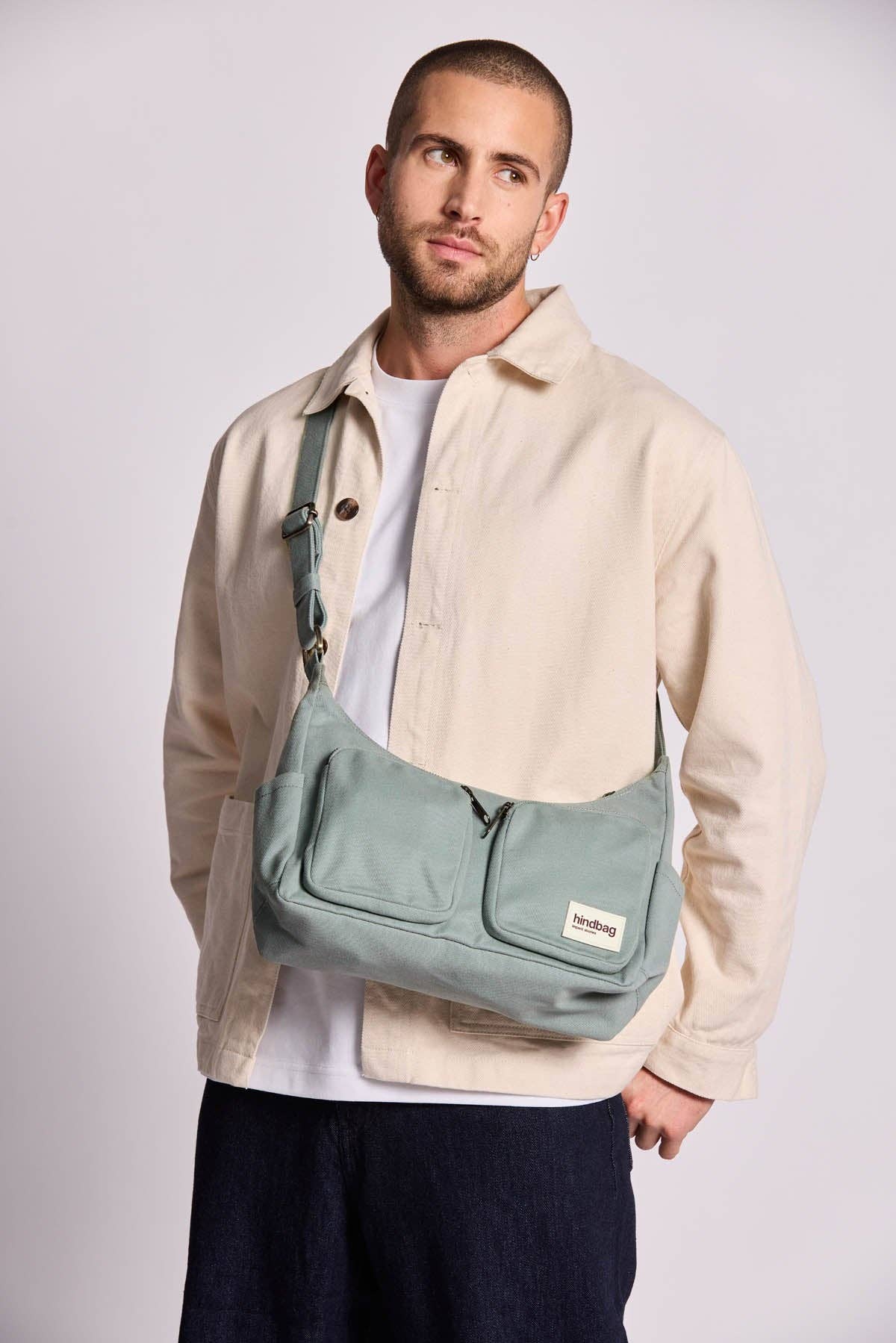 Hindbag Emile Umhängetasche – Salbeigrün