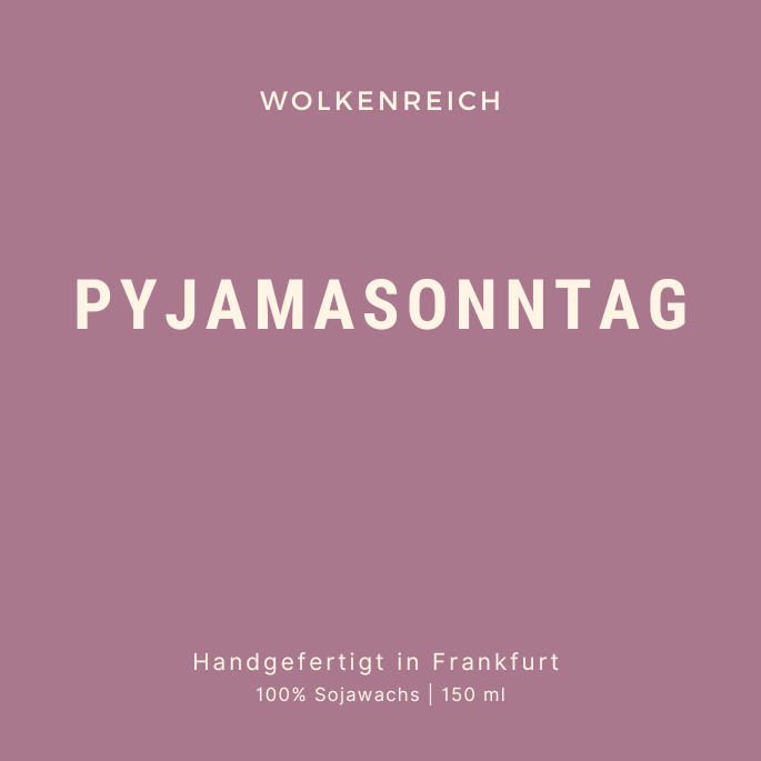 Wolkenreich Duftkerze – Pyjamasonntag | Rosé