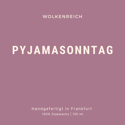 Wolkenreich Duftkerze – Pyjamasonntag | Rosé