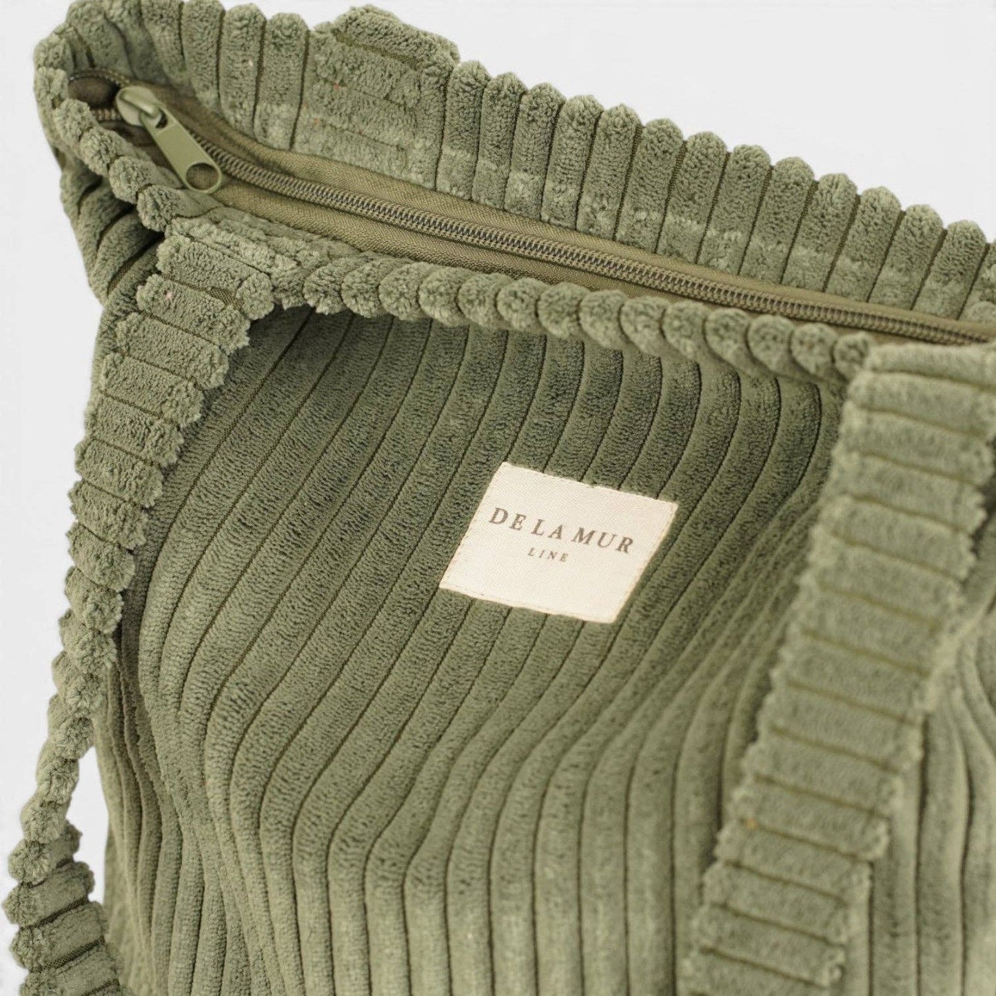 La Mur Line Tote Bag Musgo – Cord Olivgrün