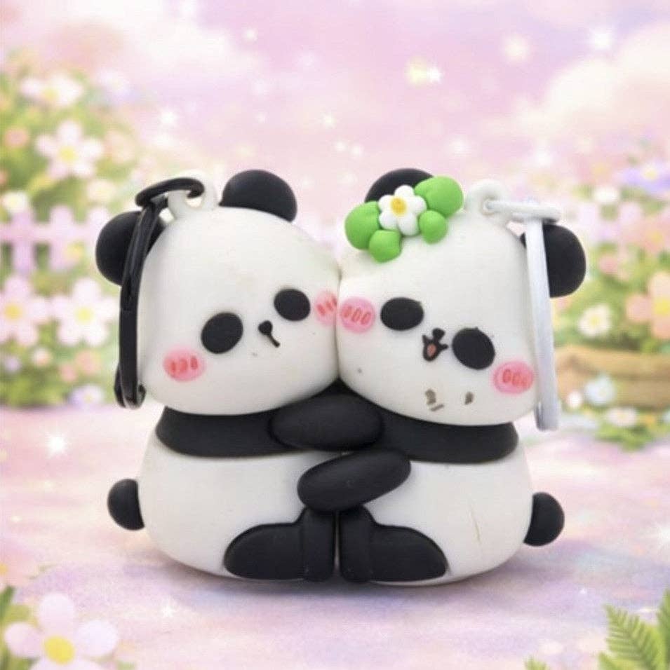 Magnetisches Panda-Duo – Zum Teilen