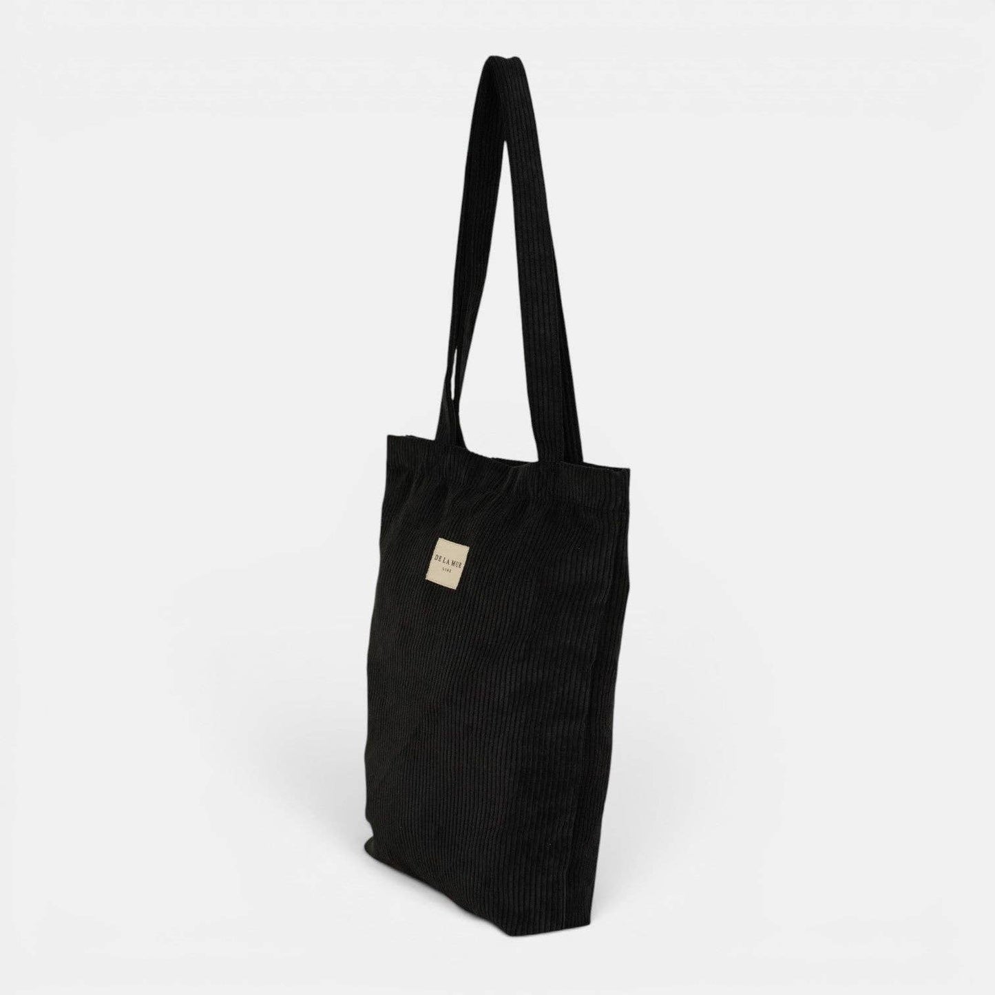 La Mur Line Tote Bag Nit – Cord Schwarz