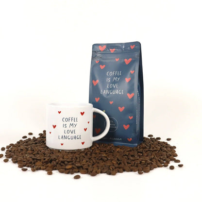 Bundle Tasse & Kaffee „Love Language“ – Ganze Bohne, 250 g
