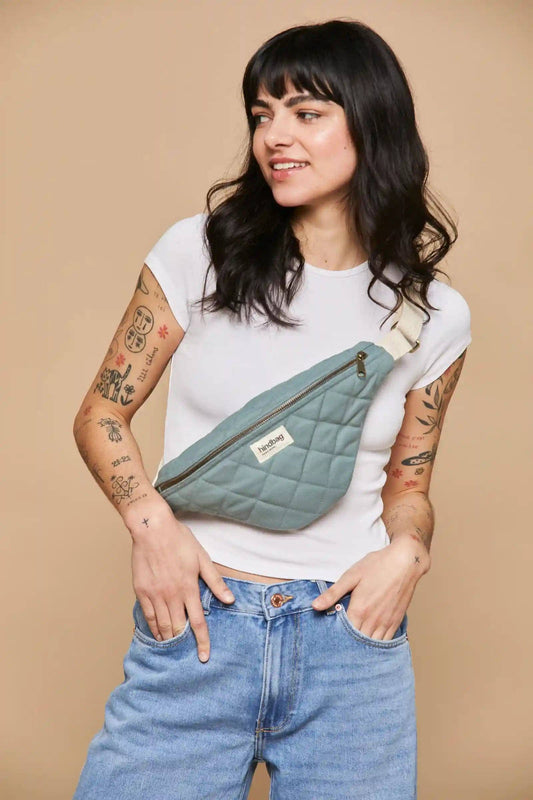 Hindbag Olivia Gürteltasche gesteppt – Salbeigrün